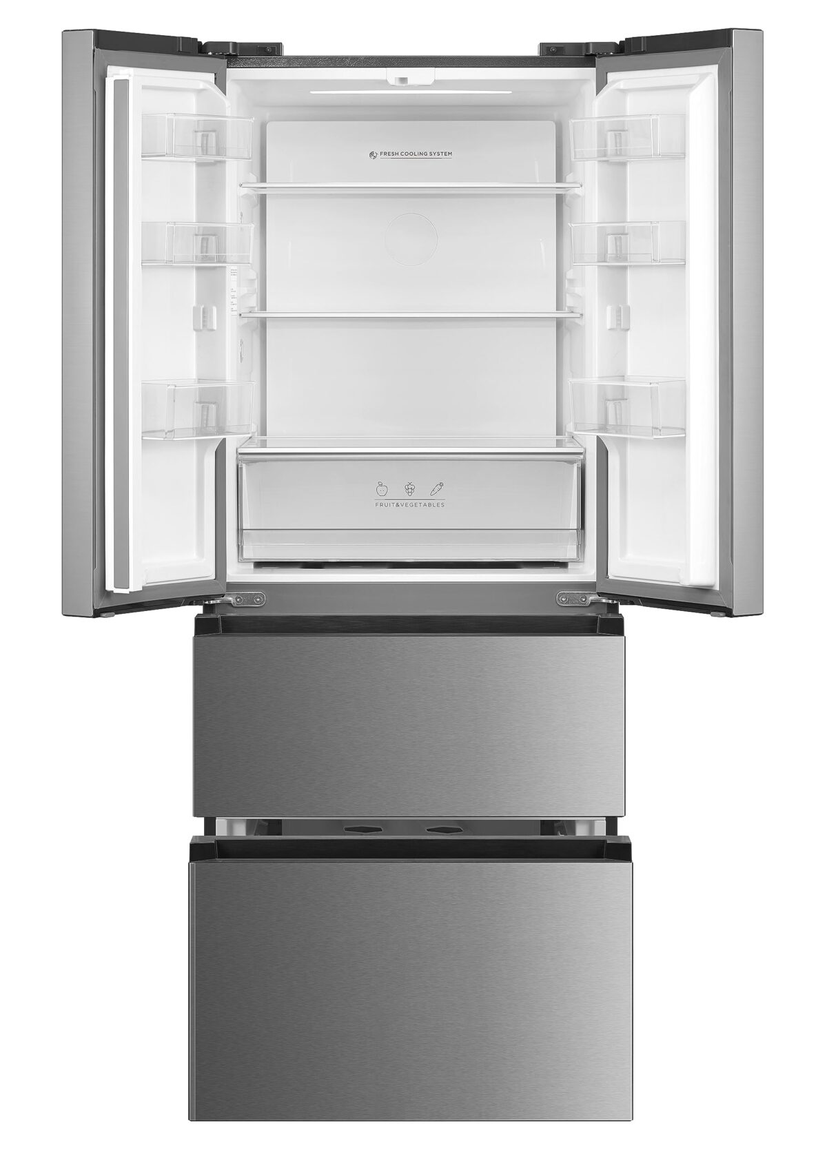 Cookology CFDF391IX 70cm French Doors Fridge Freezer, 391L, Frost Free, Inox (New)