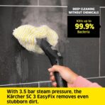 Kärcher SC3 Steam Cleaner: 40s Heat-Up, Chemical-Free, Multi-Purpose. (New)