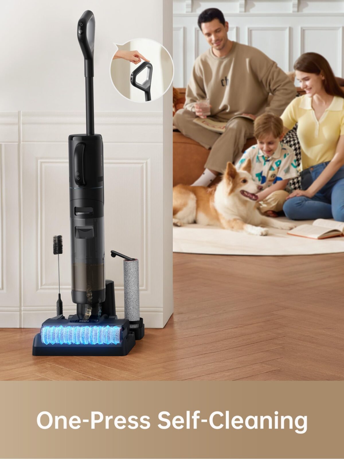 Dreame H12 Dual Wet Dry Vacuum: 4-in-1 Cordless Cleaner, Black (New)