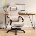 Dowinx Gaming Chair: Recliner, Massage, Footrest, Ergonomic, Grey (New)