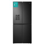 Hisense RQ560N4WBF Freestanding Cross Door Fridge Freezer, Black, 454 liters (New)