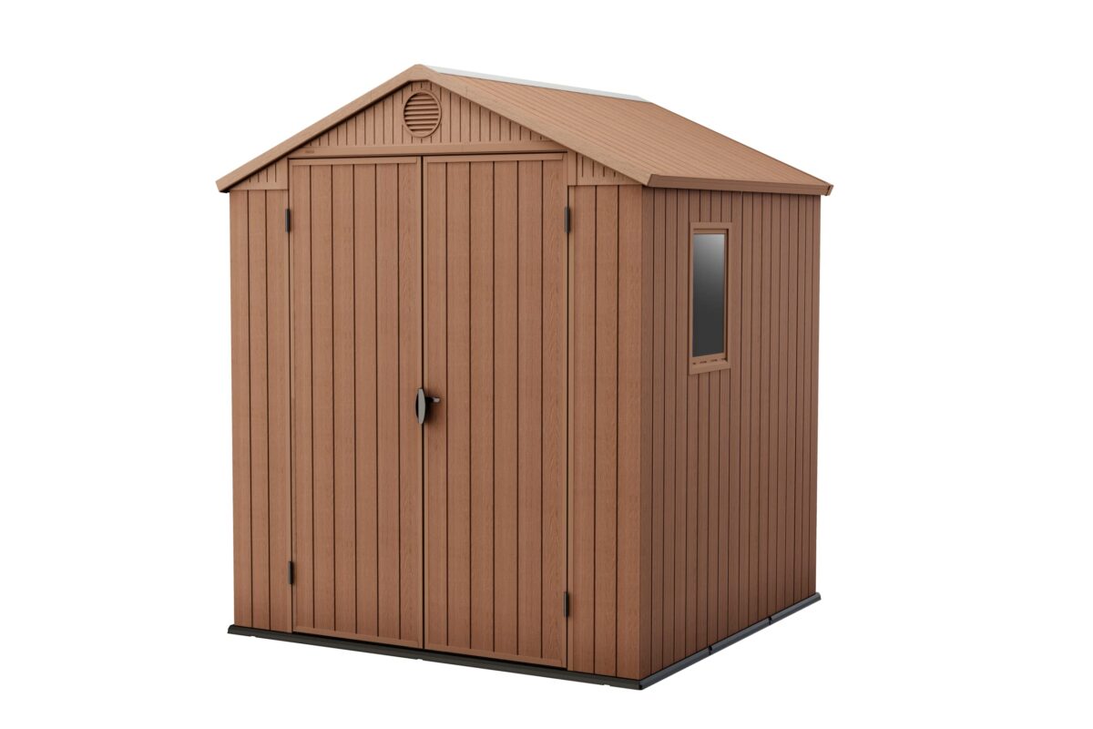 Keter Darwin 6x6 Outdoor Shed: Heavy Duty, Garden Tools, Double Doors. (New)