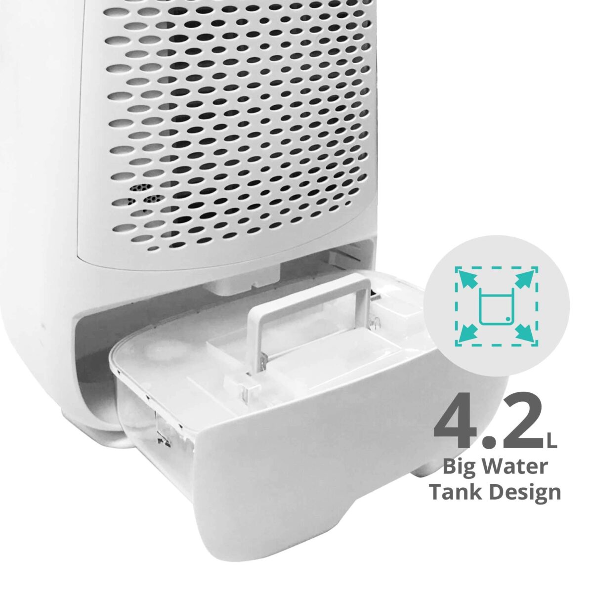 EcoAir DD3 Classic MK3 11L/day Dehumidifier: Digital Display, Antibacterial Filter (New)