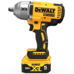 DEWALT 20V MAX Cordless Impact Wrench Kit, 1/2" Hog Ring, 4-Speed Modes (DCF900P1) (New)