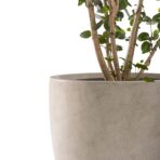 Kante 3-Piece Concrete Planters Set: 20", 16.5", 13.4" with Drainage Hole. (New)