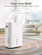 GoveeLife Smart Dehumidifier, 4,500 Sq.Ft, 50-109 Pint, WiFi, H7151. (New)