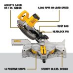 DEWALT 12-Inch Miter Saw, 15-Amp, Single Bevel, Compound (DWS715) (New)