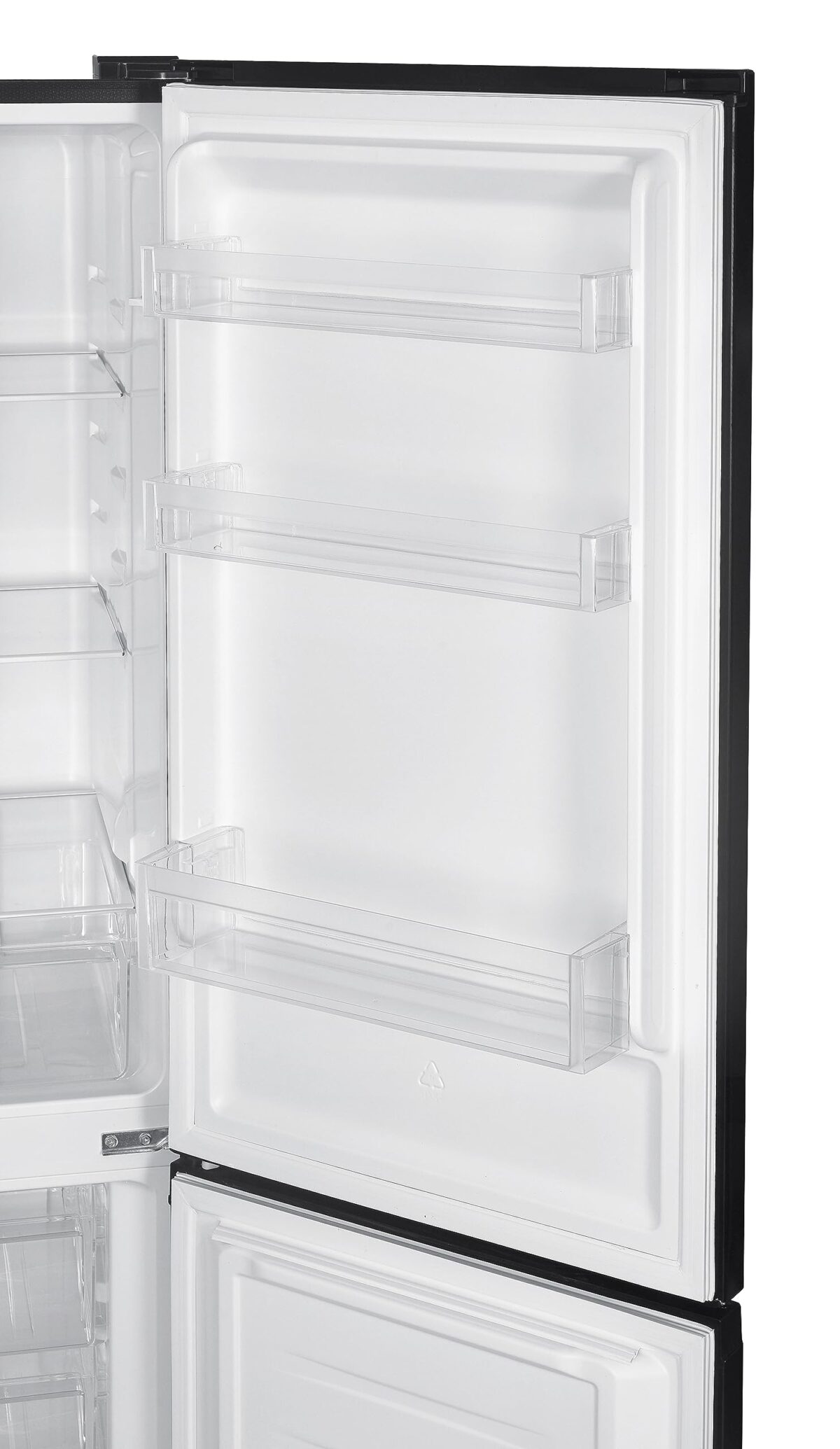 Cookology CFF2475050BK 244L Frost-Free 50/50 Fridge Freezer, Adjustable Temp, Black (New)