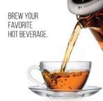 Chefman Digital Glass Kettle, 1.5L, 8 Presets, Tea Infuser, Auto Shutoff (New)