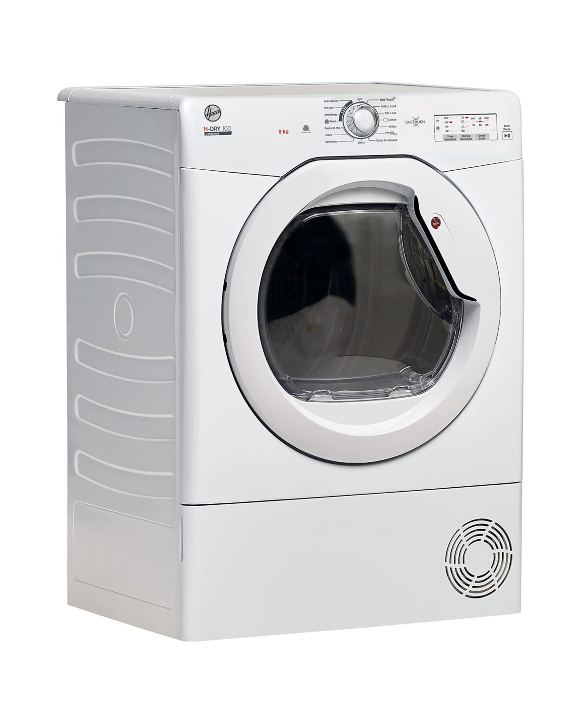 Hoover HLEC8LG Freestanding Condenser Tumble Dryer, Sensor Dry, 8 kg Load, White (New)