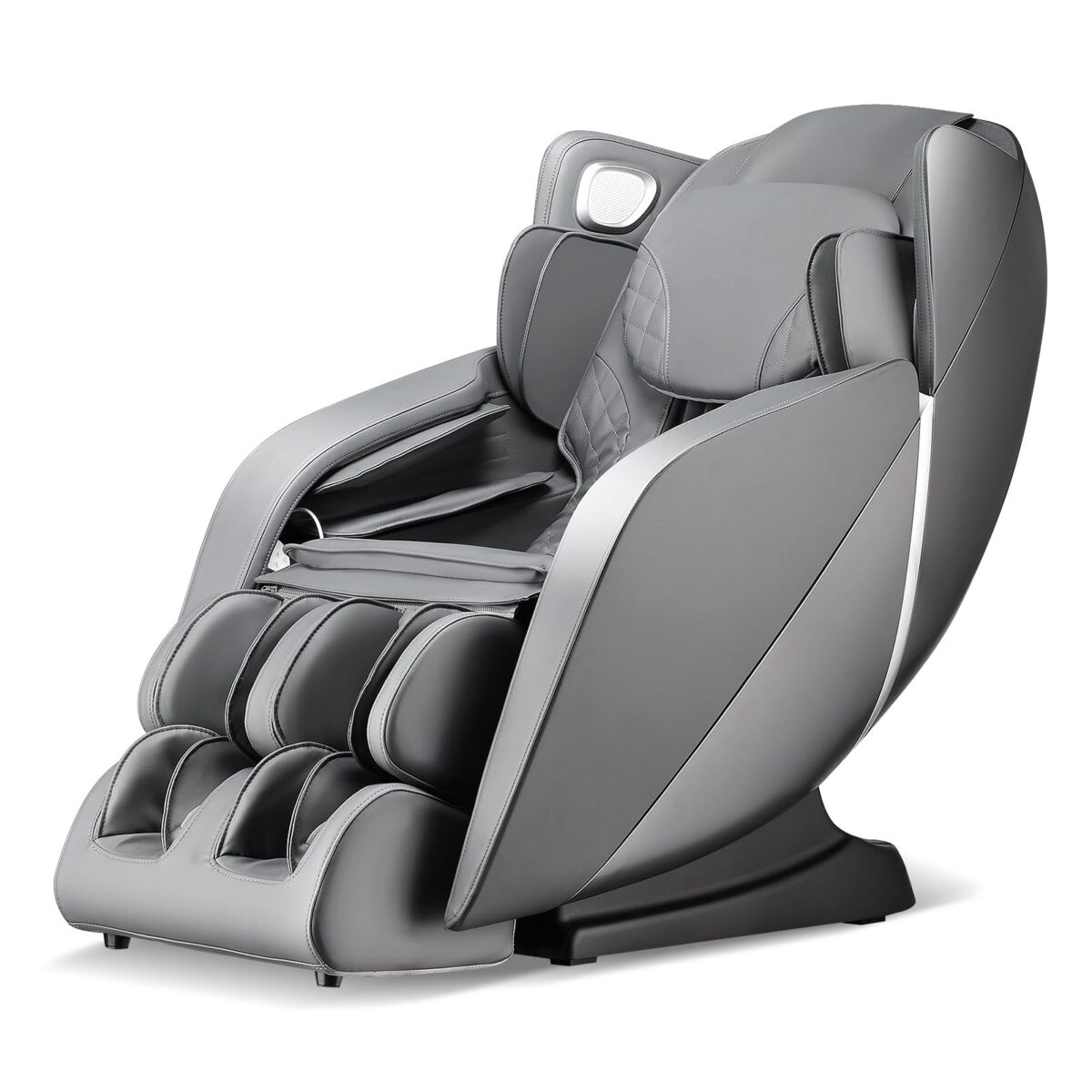 COSTWAY 3D SL Track Massage Chair, Zero Gravity, Heat, Airbags, Bluetooth, Grey (New)