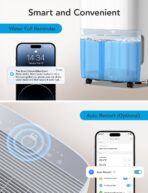 GoveeLife Smart Dehumidifier, 4,500 Sq.Ft, 50-109 Pint, WiFi, H7151. (New)