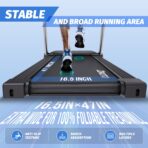 JOROTO Foldable Treadmill: 2.5HP, 265Lbs Capacity, Bluetooth, 9 Programs. (New)