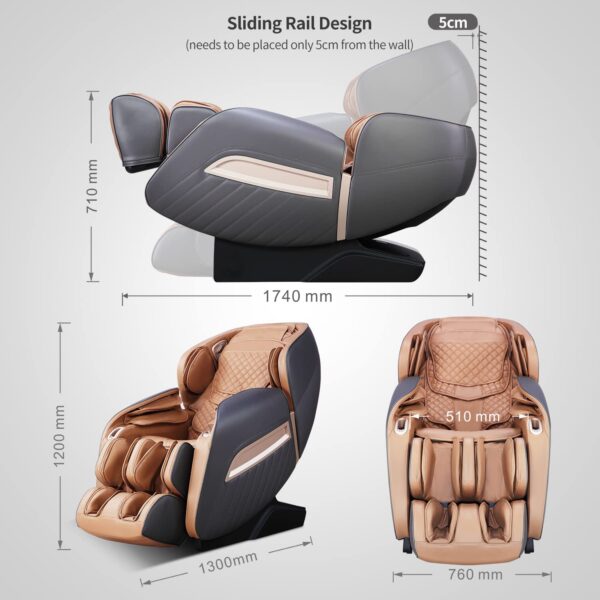 Aspria Full Body Massage Chair, Zero-Gravity Shiatsu Massage (New)