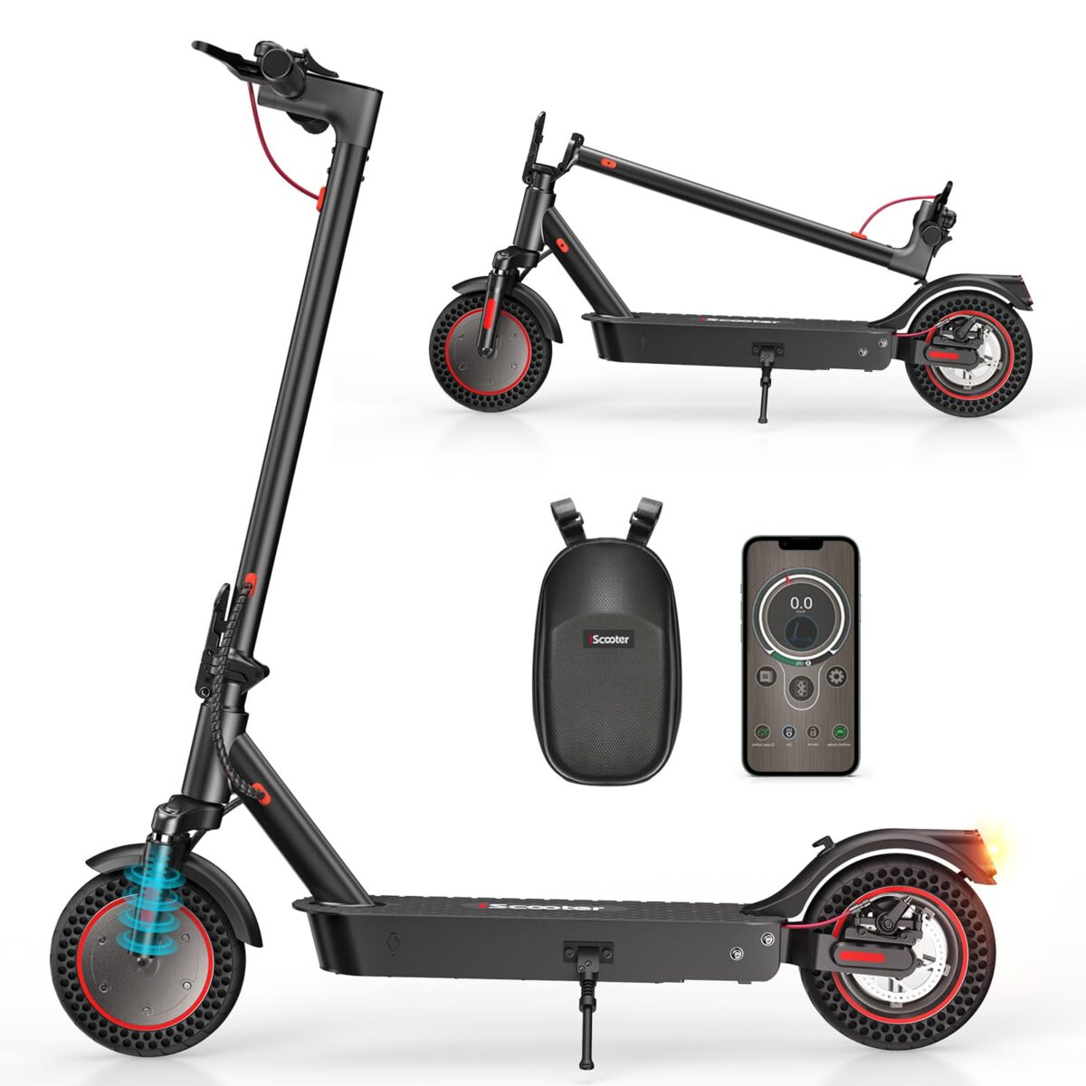 iScooter i9MAX Electric Scooter: 30-40KM Range, 10” Tires, Dual Shock, APP (New)