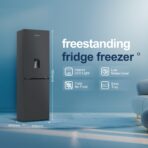 Fridgemaster MC55251DEB Fridge Freezer: 256L, Frost Free, Water Dispenser (New)