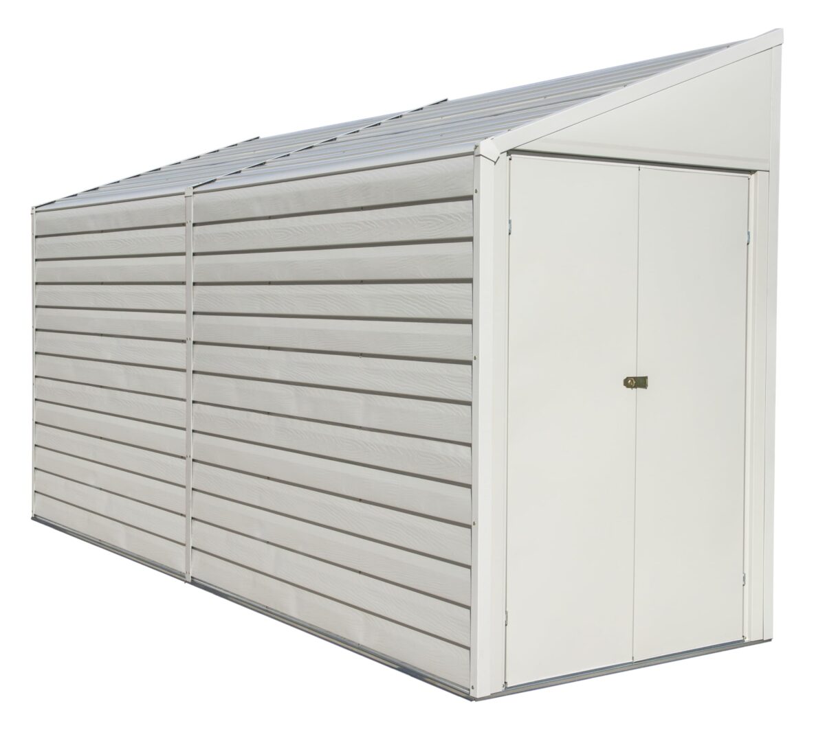 Arrow Yardsaver Compact Galvanized Steel Storage Shed with Pent Roof, 4' x 10' (New)