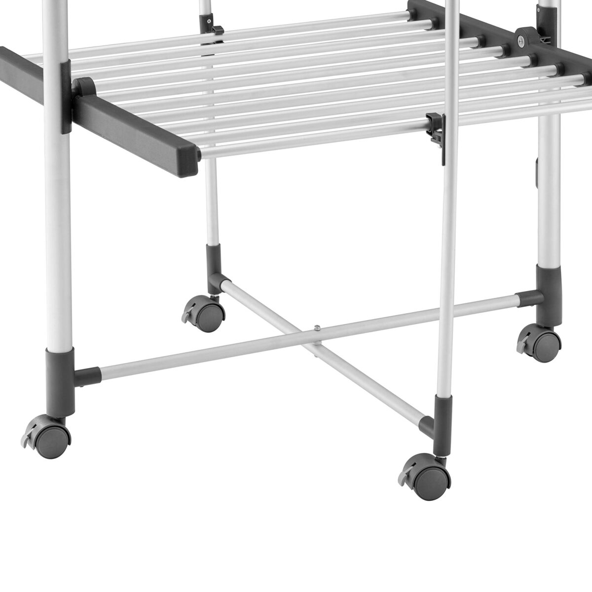 BLACK+DECKER 63091 3-Tier Heated Clothes Airer: Aluminium, Cool Grey. (New)