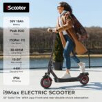 iScooter i9MAX Electric Scooter: 30-40KM Range, 10” Tires, Dual Shock, APP (New)