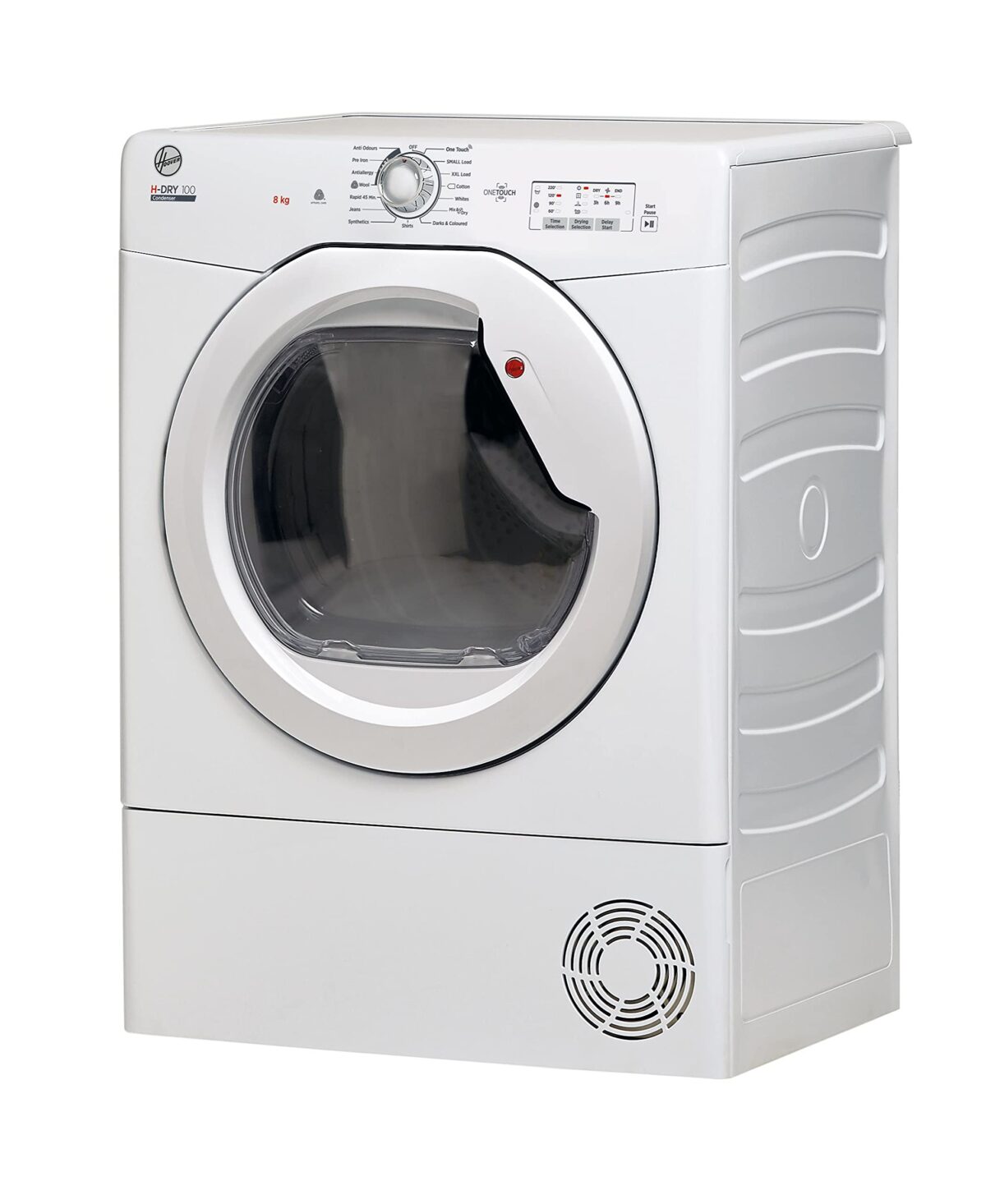 Hoover HLEC8LG Freestanding Condenser Tumble Dryer, Sensor Dry, 8 kg Load, White (New)