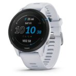 Garmin Forerunner 255, GPS Running Smartwatch, Music, 14-day Battery, White. (New)