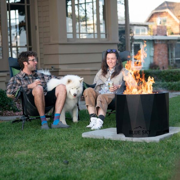 Blue Sky Peak Smokeless Fire Pit: Portable, Lift-Out Ash Catch, Black. (New)