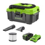 Greenworks 40V 3 Gal Cordless Wet/Dry Vacuum, Hose, 4.0Ah Battery. (New)