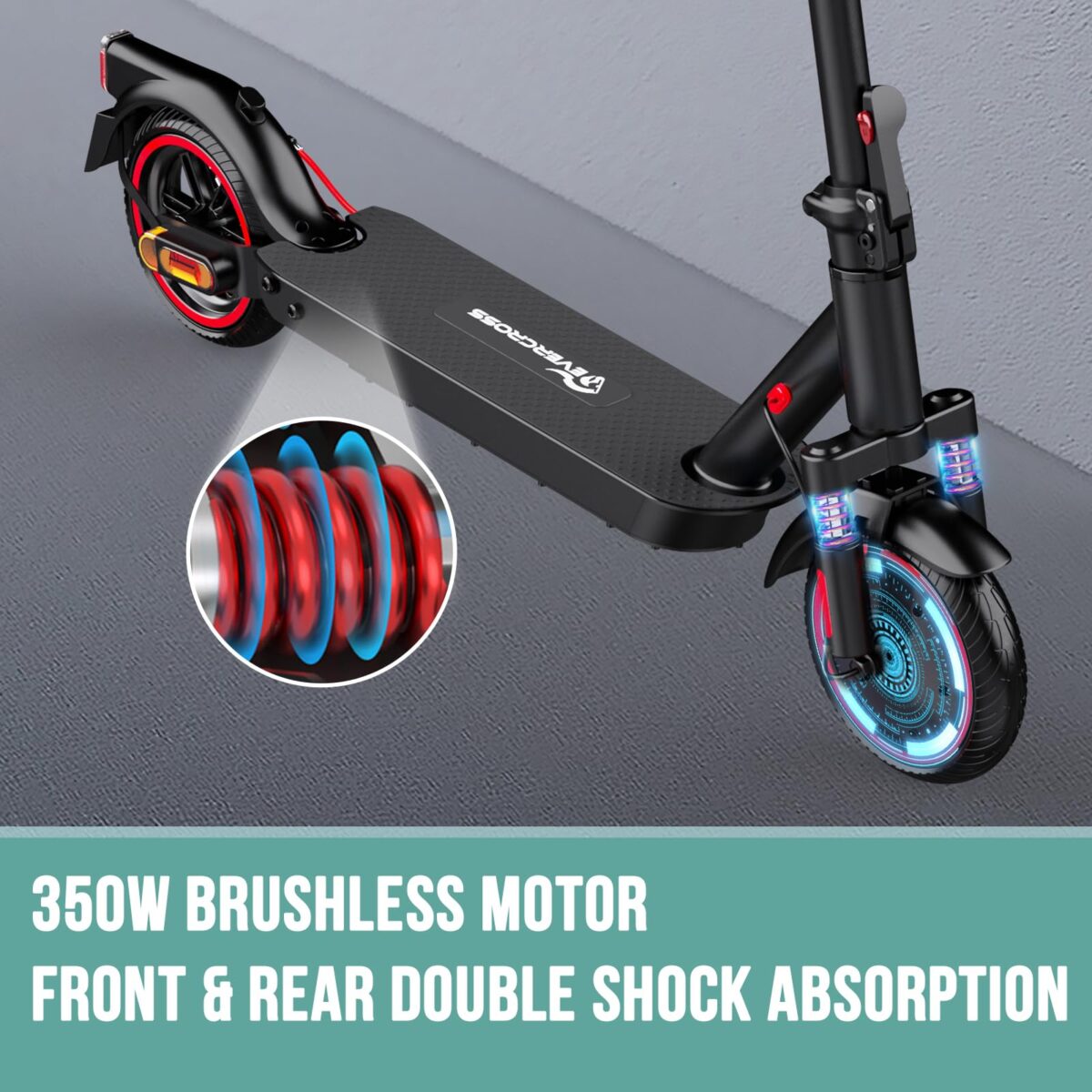 EVERCROSS EV85F Electric Scooter: 350W, Foldable, 3 Speed Modes, Dual Shock Absorbers (New)