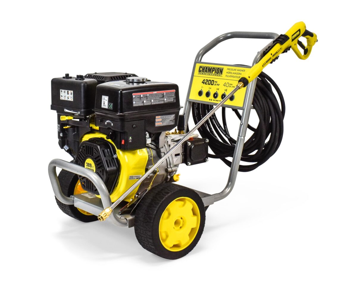 Champion Power Equipment Petrol Pressure Washer, 4200 PSI, 389cc, 3 Nozzles (New)