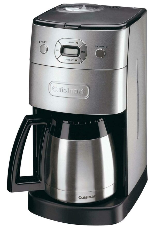 Cuisinart Grind and Brew Coffee Maker, Bean-to-Cup, Thermal Carafe, Silver (New)