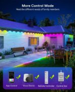 ANGELHALO 150ft Smart RGBAI Outdoor Lights, Works with Alexa (New)