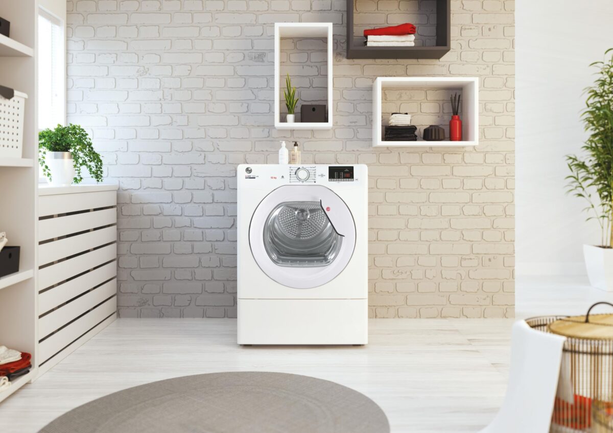 Hoover H-DRY 300 LITE HLE V10DG-80 10kg Load Vented Tumble Dryer - White - C Rated (New)