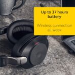 Jabra Evolve2 85: Wireless, Noise Cancelling, UC Certified, USB-C Adapter (New)