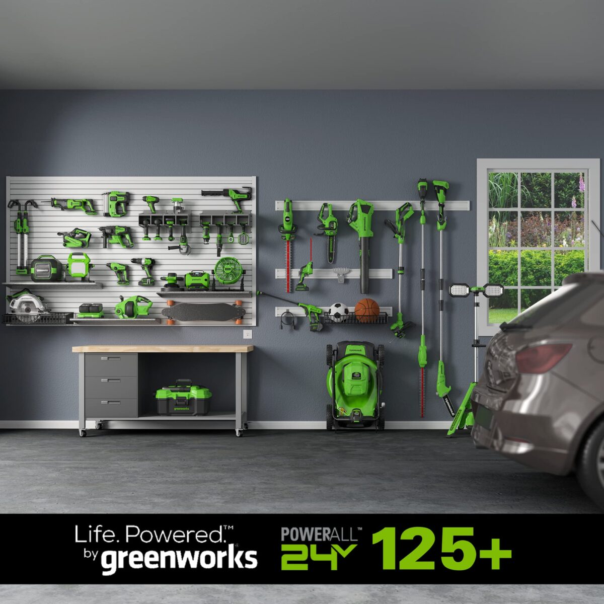 Greenworks 48V 21" Brushless Cordless Self-Propelled Lawn Mower, 2x 5.0Ah Batteries. (New)