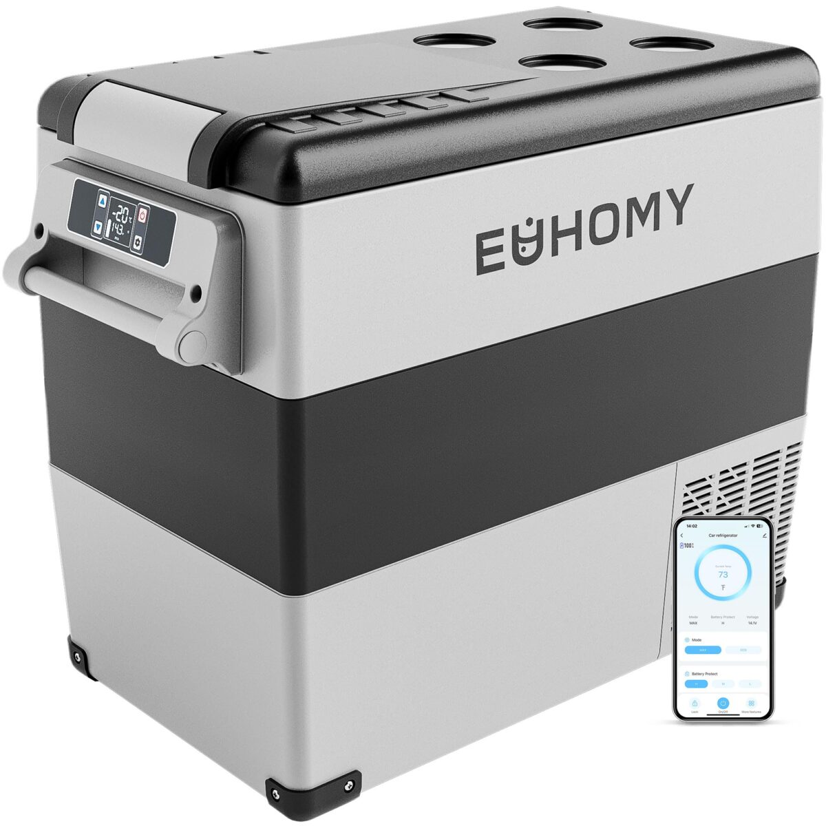 EUHOMY 12V Refrigerator: 59QT, Portable Freezer, APP Control, -4℉~68℉ (New)