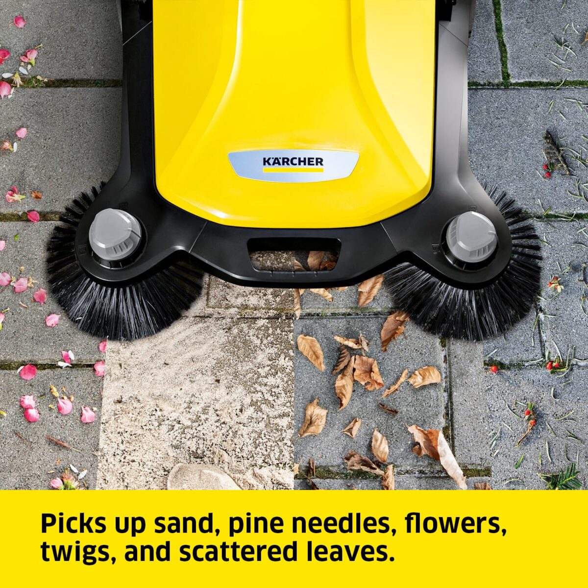 Kärcher S 6 Twin Floor Sweeper: 33.9" Width, 10 Gallon Capacity, 32,300 Sq Ft/Hour. (New)