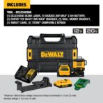 DEWALT 20V/12V MAX Laser Level Kit, 3 x 360, Green (DCLE34030G) (New)