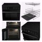 Hisense HDCEC5C10B Freestanding Electric Cooker, Double Oven, A Rated (New)