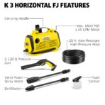 Kärcher K 3 Pressure Washer: 1800 PSI, Foam Cannon, 2 Wands, 1.45 GPM, Compact (New)