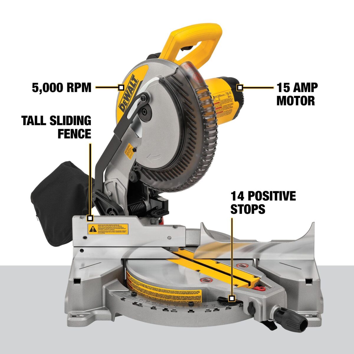 DEWALT Miter Saw, Single Bevel, Compound, 10-Inch, 15-Amp (DWS713) (New)