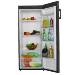 Cookology Tall Upright Fridge & Freezer Pack in Black, 55 x 142cm tall, Side-by-Side (New)