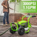 Greenworks 3000 PSI (1.1 GPM) TruBrushless Electric Pressure Washer (PWMA Certified) (New)