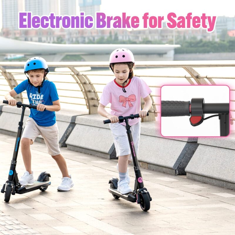 EVERCROSS EV06C Electric Scooter: Foldable, 6.5'' for Kids, LED Lights (New)