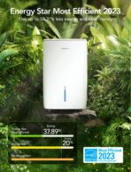 GoveeLife Smart Dehumidifier, 4,500 Sq.Ft, 50-109 Pint, WiFi, H7151. (New)