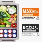 EUHOMY 12V Refrigerator: 59QT, Portable Freezer, APP Control, -4℉~68℉ (New)