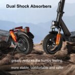 iScooter GT1 Electric Scooter: 45KM Range, 10" Off-road Tires, 4 Speed Modes (New)