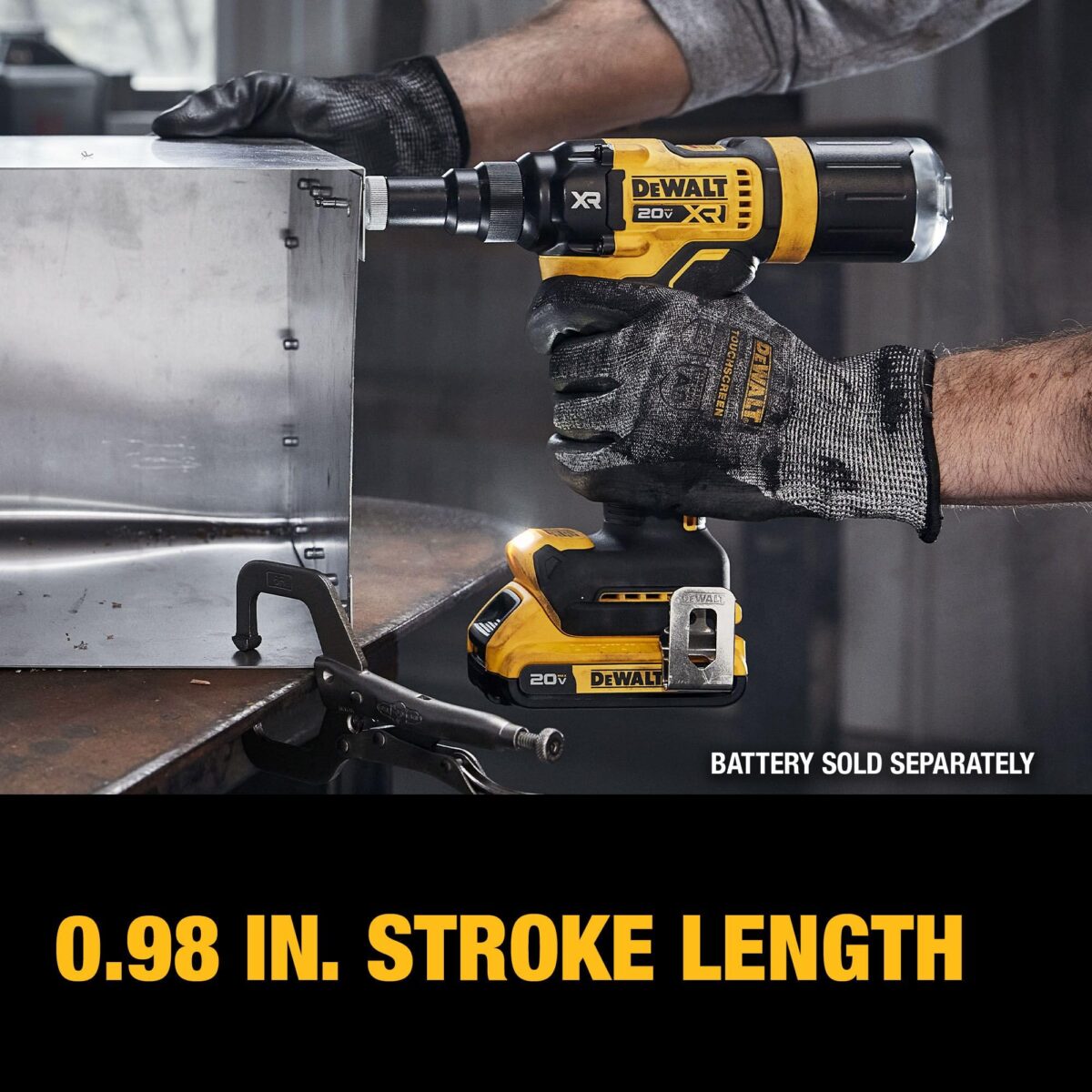 DEWALT 20V MAX XR Cordless Rivet Tool, 3/16", Bare Tool Only (DCF403B) (New)