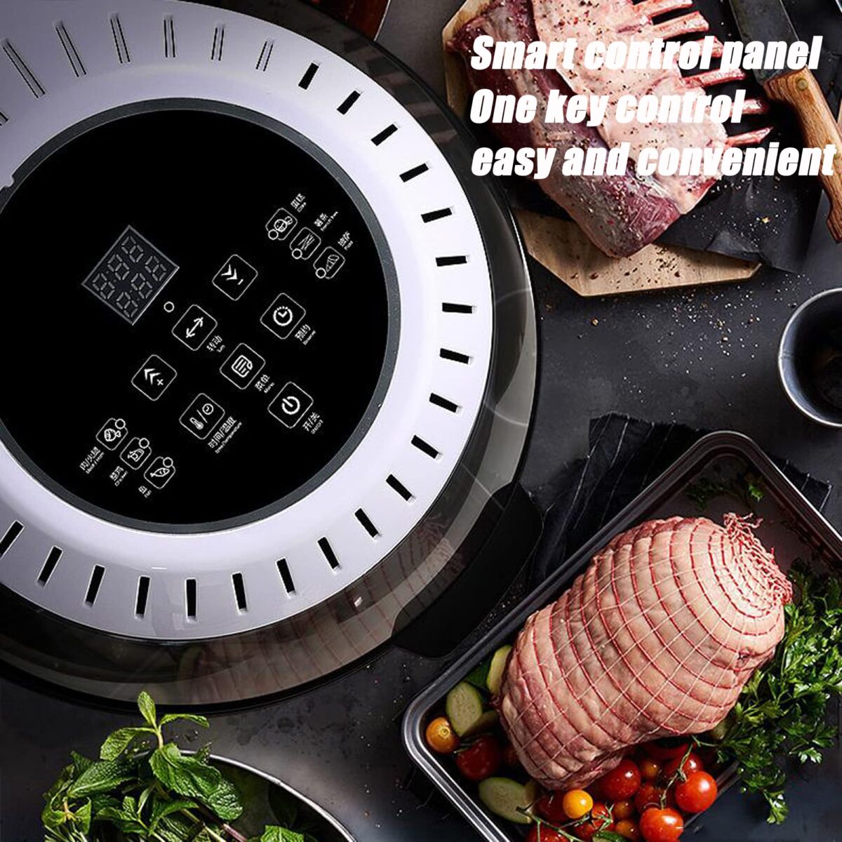 1100W Commercial Air Fryer, 13L Multifunctional Toaster, 230°C Digital Display (New)