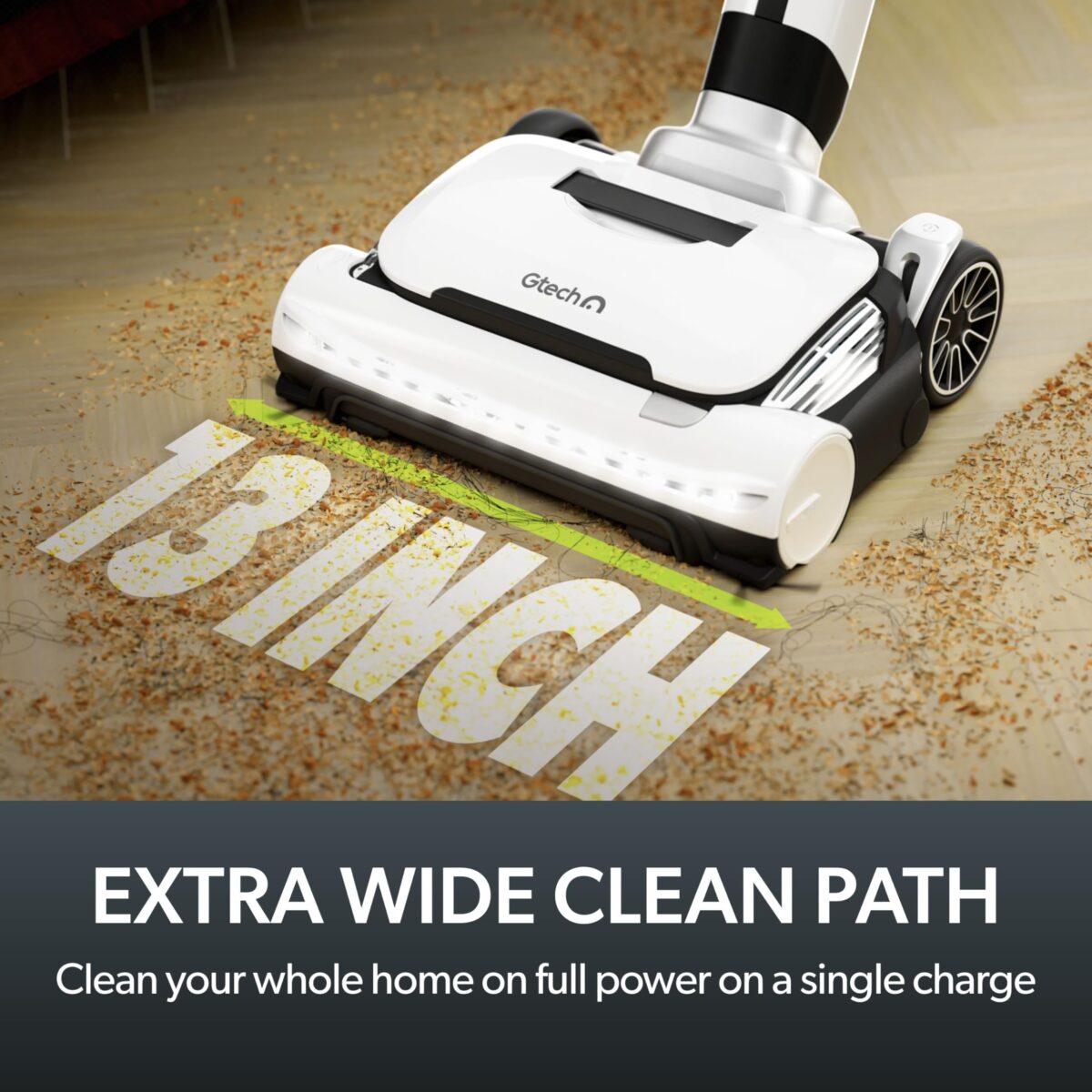 Gtech AirRam 3 Cordless Vacuum, Anti-Hair Wrap, Dual Edge-Clean Brushes, 22V Battery. (New)