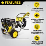 Champion Power Equipment Petrol Pressure Washer, 4200 PSI, 389cc, 3 Nozzles (New)